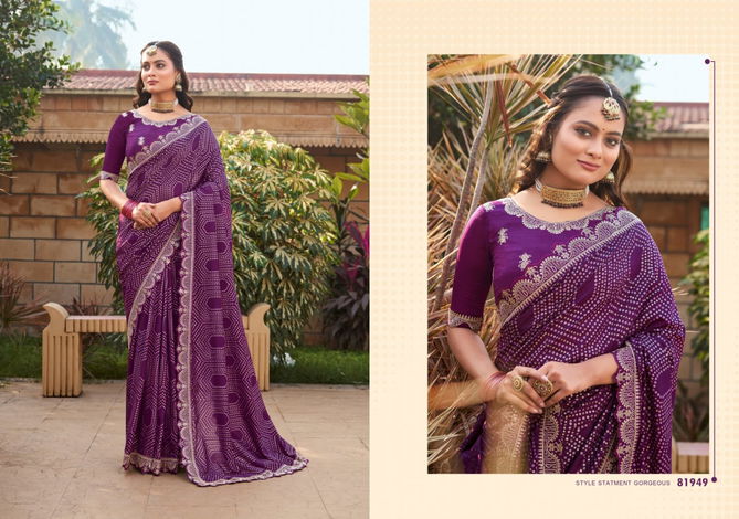 Tarana By Right Women Embroidery Foil Printed Sarees Wholesalers In Surat